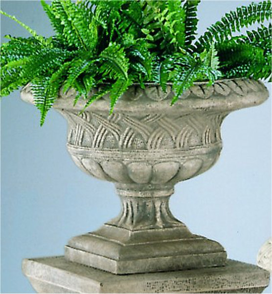 Ornate Design weaving Garden Pot Urn Formal Statuary Entryway